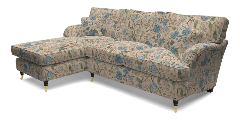 Alwinton LHF Chaise in Floral Linen Lela Mystery