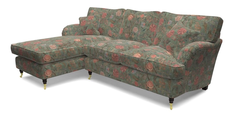 Alwinton LHF Chaise in Floral Linen Lela Mystery