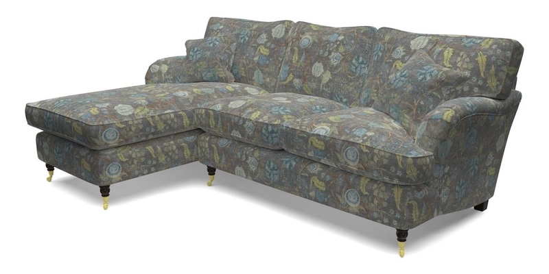 Alwinton LHF Chaise in Floral Linen Lela Mystery