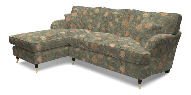 Alwinton LHF Chaise in Floral Linen Lela Mystery