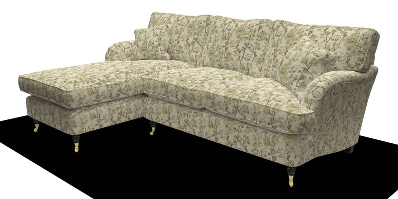Alwinton chaise LHF in Floral Linen Lela Mystery