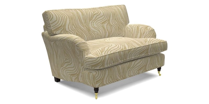 Alwinton snuggler in Lumino Velvet Wine