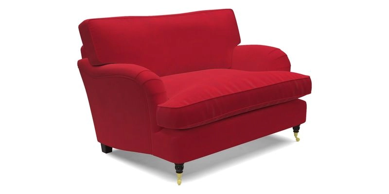 Alwinton snuggler in Lumino Velvet Wine