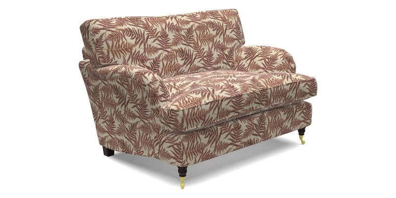 Alwinton snuggler in Lumino Velvet Wine