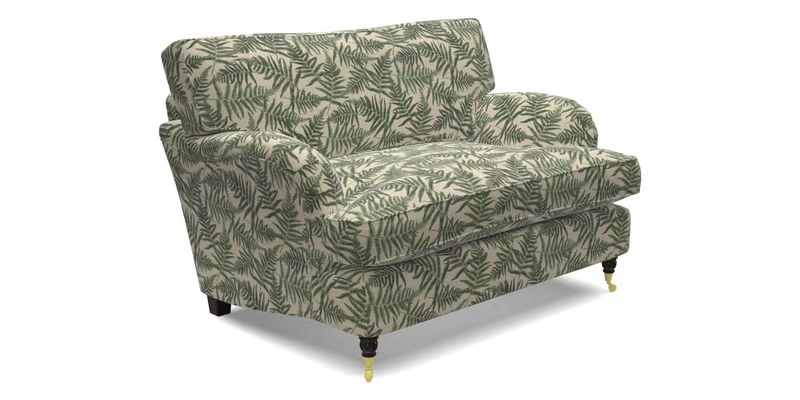 Alwinton snuggler in Lumino Velvet Wine