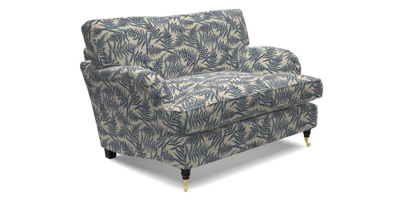 Alwinton snuggler in Lumino Velvet Wine
