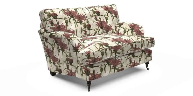 Alwinton Snuggler in Lumino Velvet Wine