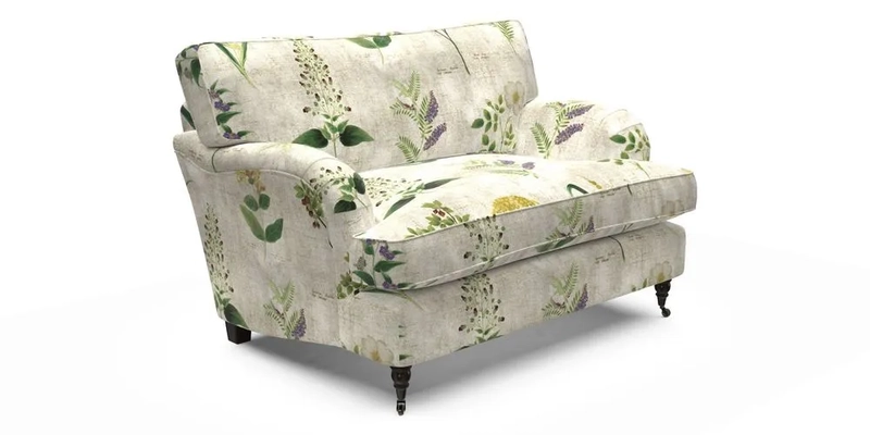 Alwinton Snuggler in Lumino Velvet Wine