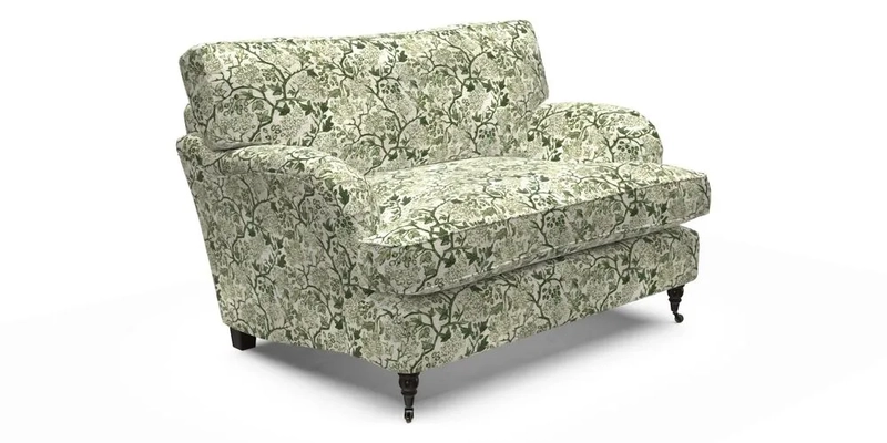 Alwinton Snuggler in Lumino Velvet Wine