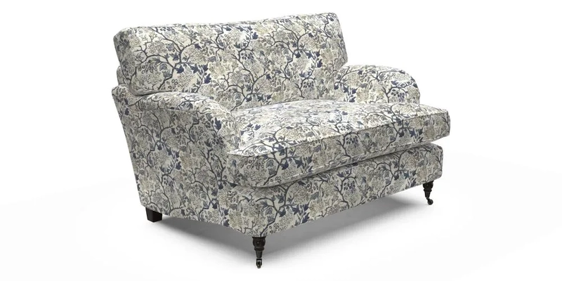 Alwinton Snuggler in Lumino Velvet Wine