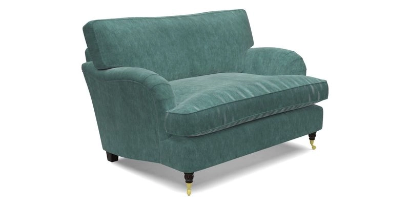 Alwinton Snuggler in Lumino Velvet Wine