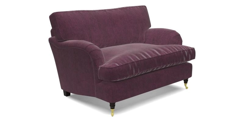 Alwinton Snuggler in Lumino Velvet Wine