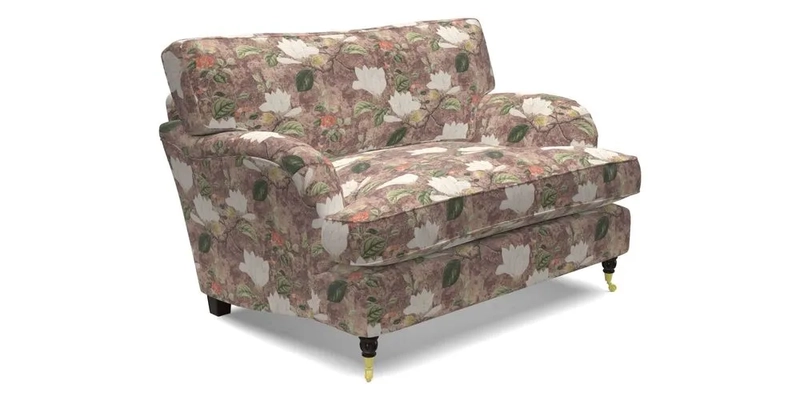 Alwinton Snuggler in Lumino Velvet Wine