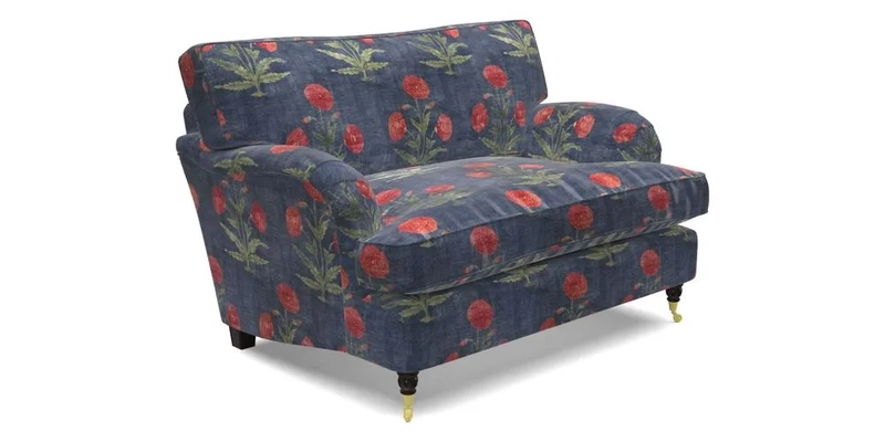 Alwinton Snuggler in Lumino Velvet Wine