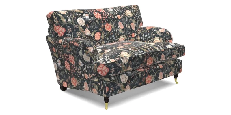 Alwinton Snuggler in Lumino Velvet Wine