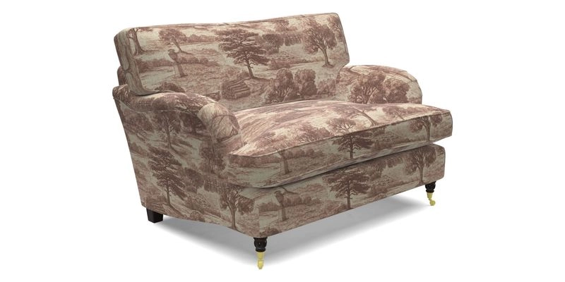 Alwinton snuggler in Lumino Velvet Wine