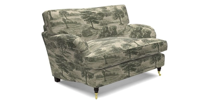 Alwinton snuggler in Lumino Velvet Wine
