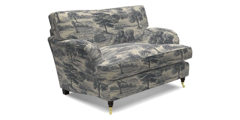 Alwinton snuggler in Lumino Velvet Wine