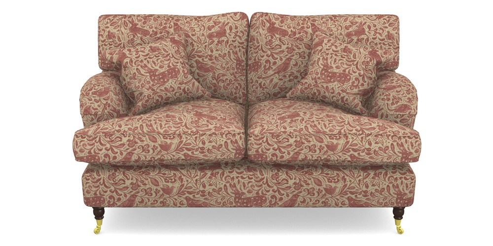 Product photograph of Alwinton 2 Seater Sofa In V A Drawn From Nature - Bird And Rabbit - Red from Sofas and Stuff Limited