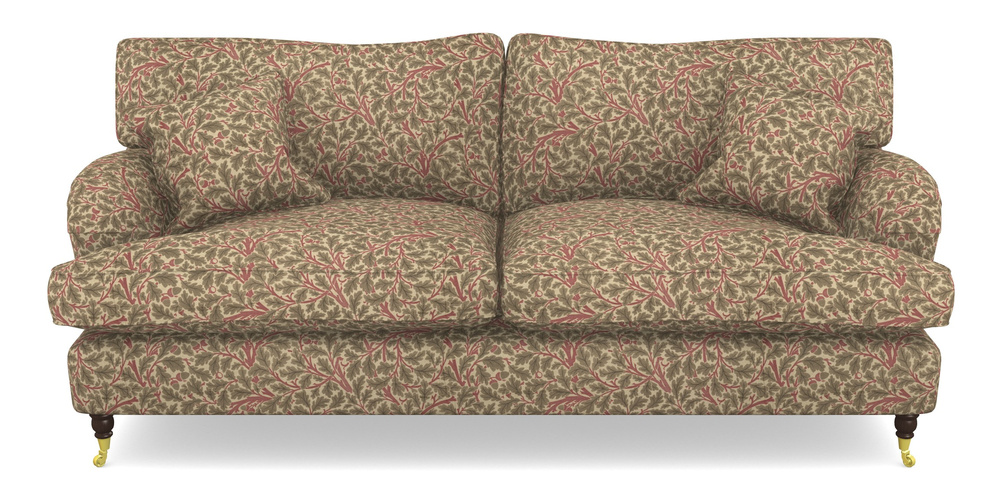 Product photograph of Alwinton 3 Seater Sofa In V A Drawn From Nature Collection - Oak Tree - Red from Sofas and Stuff Limited