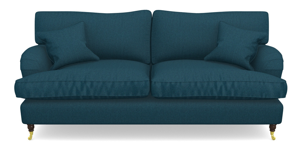 Product photograph of Alwinton 3 Seater Sofa In Plain Linen Cotton - Ink Pot from Sofas and Stuff Limited