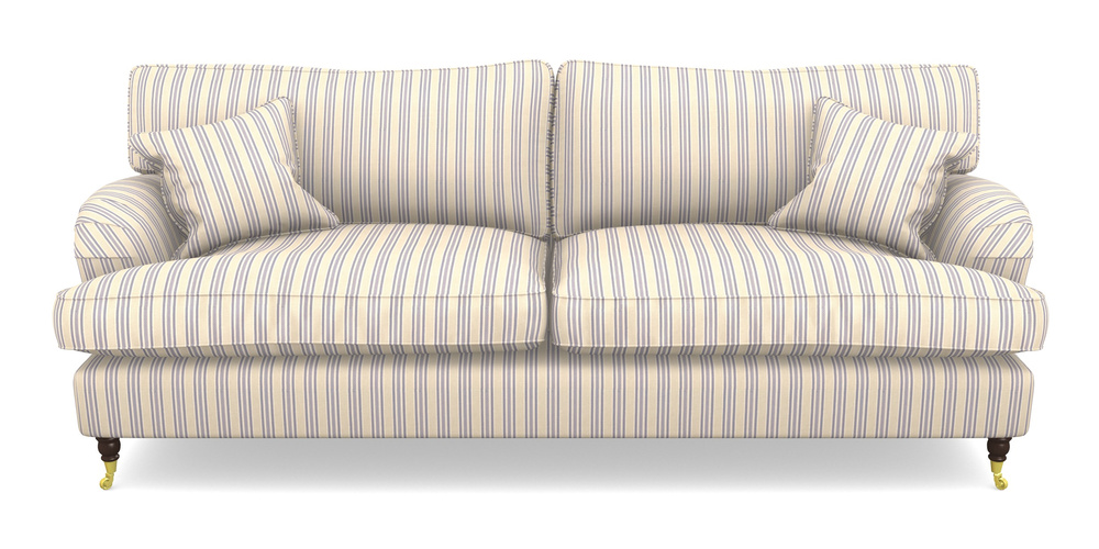 Product photograph of Alwinton 4 Seater Sofa In Cloth 22 - Racing Stripes Ayr - Blueberry from Sofas and Stuff Limited