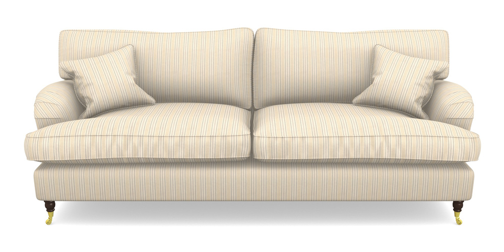Product photograph of Alwinton 4 Seater Sofa In Cloth 22 - Racing Stripes Ayr - Dove from Sofas and Stuff Limited