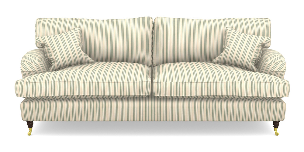 Product photograph of Alwinton 4 Seater Sofa In Cloth 22 - Racing Stripes Ayr - Mint from Sofas and Stuff Limited