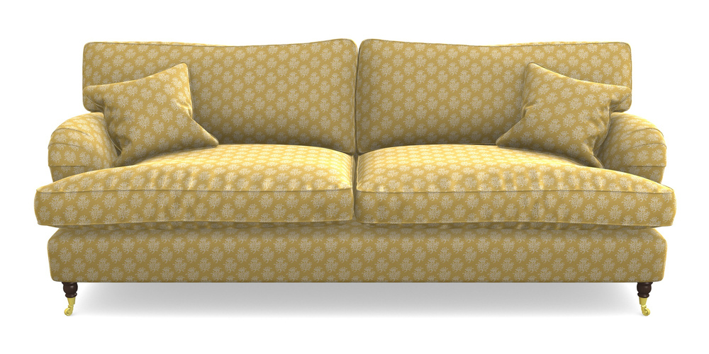 Product photograph of Alwinton 4 Seater Sofa In Cloth 21 - Coral 1 - Canary from Sofas and Stuff Limited