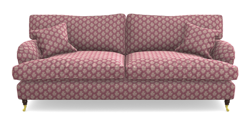 Product photograph of Alwinton 4 Seater Sofa In Cloth 21 - Coral 1 - Cassis from Sofas and Stuff Limited