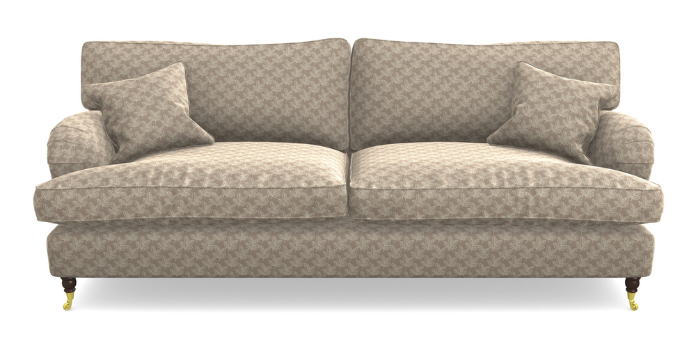 Product photograph of Alwinton 4 Seater Sofa In Cloth 21 - Decorative Leaf - Beech from Sofas and Stuff Limited