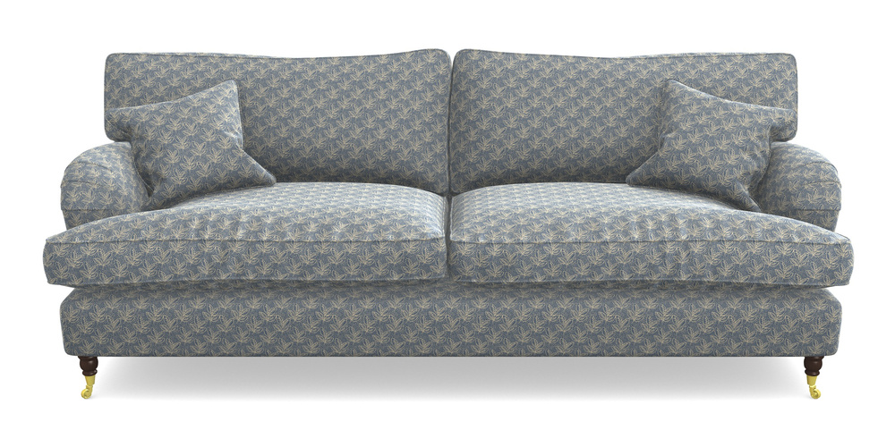 Product photograph of Alwinton 4 Seater Sofa In Cloth 21 - Decorative Leaf - Bilberry from Sofas and Stuff Limited