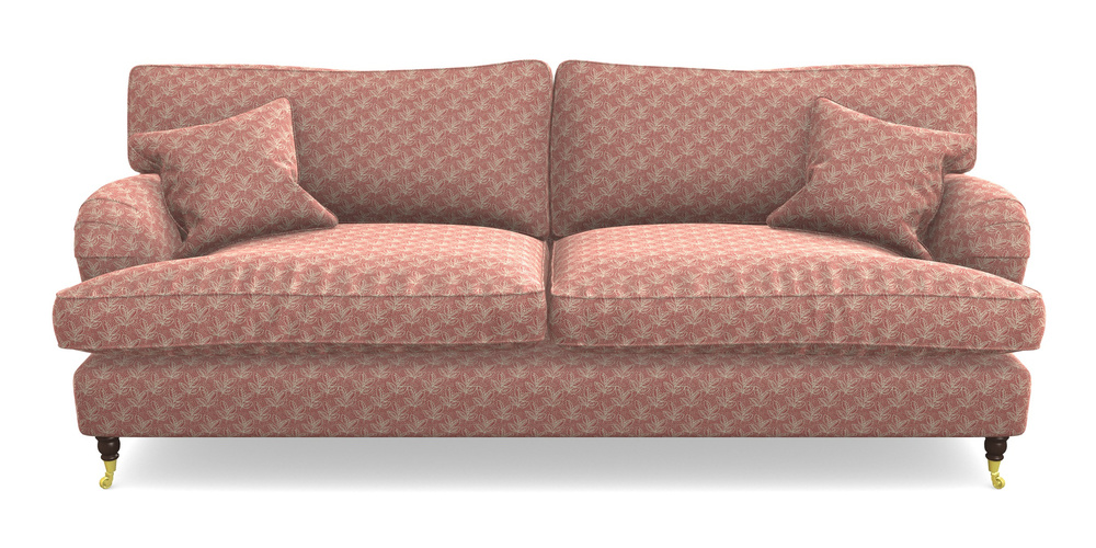 Product photograph of Alwinton 4 Seater Sofa In Cloth 21 - Decorative Leaf - Ginger Snap from Sofas and Stuff Limited