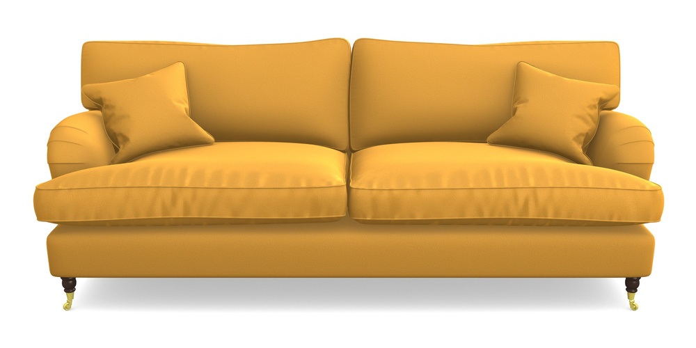 Product photograph of Alwinton 4 Seater Sofa In Clever Glossy Velvet - Fools Gold from Sofas and Stuff Limited