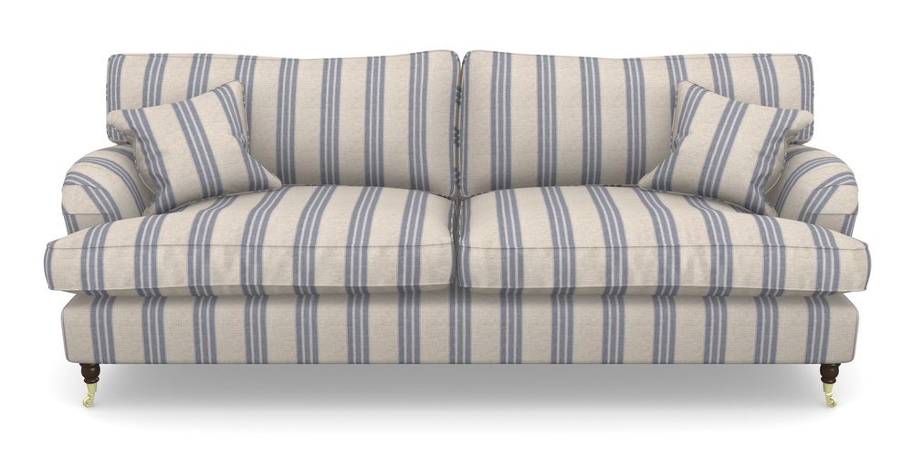 Product photograph of Alwinton 4 Seater Sofa In Cloth 18 Stripes - Bengal - Indigo from Sofas and Stuff Limited