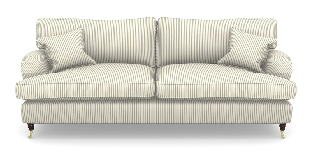 Product photograph of Alwinton 4 Seater Sofa In Cotton Stripe - Airforce from Sofas and Stuff Limited