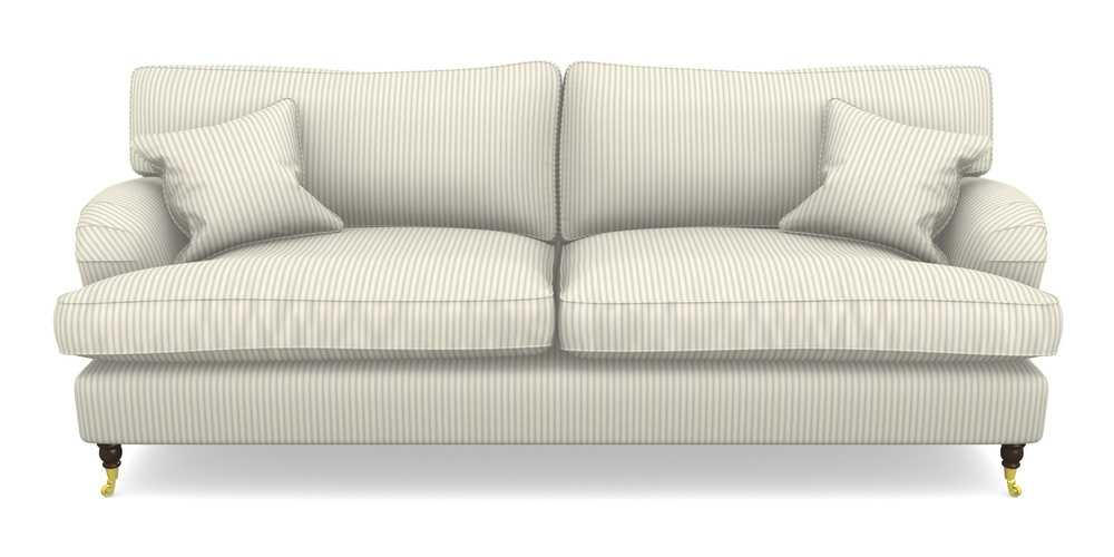 Product photograph of Alwinton 4 Seater Sofa In Cotton Stripe - Sky from Sofas and Stuff Limited