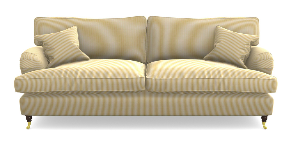 Product photograph of Alwinton 4 Seater Sofa In Cloth 21 - Simple Stripe - Canary from Sofas and Stuff Limited