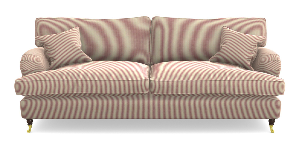 Product photograph of Alwinton 4 Seater Sofa In Cloth 21 - Simple Stripe - Cassis from Sofas and Stuff Limited