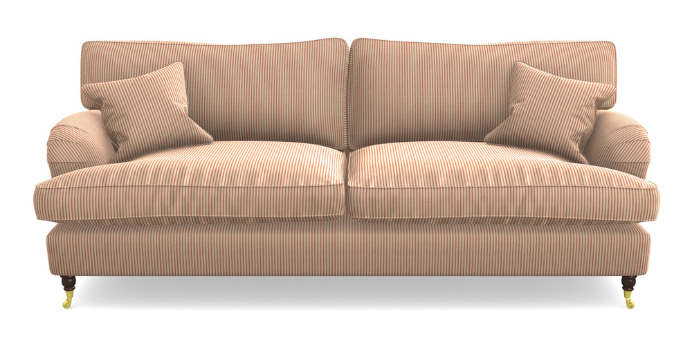 Product photograph of Alwinton 4 Seater Sofa In Cloth 21 - Simple Stripe - Ginger Snap from Sofas and Stuff Limited