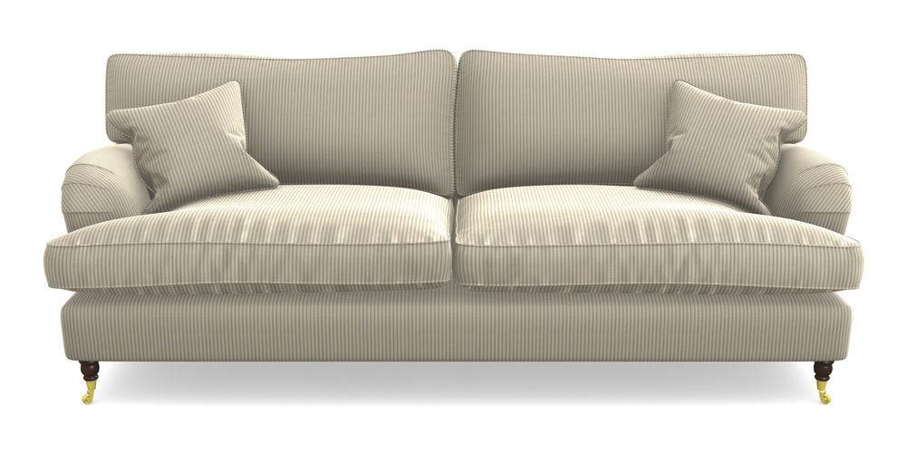 Product photograph of Alwinton 4 Seater Sofa In Cloth 21 - Simple Stripe - Magnesium from Sofas and Stuff Limited