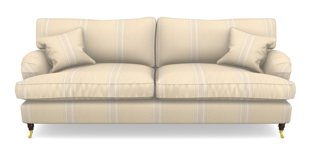 Product photograph of Alwinton 4 Seater Sofa In Cloth 22 - Racing Stripes Cheltenham - Dove from Sofas and Stuff Limited