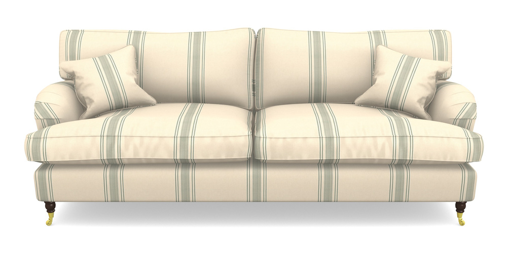 Product photograph of Alwinton 4 Seater Sofa In Cloth 22 - Racing Stripes Cheltenham - Mint from Sofas and Stuff Limited