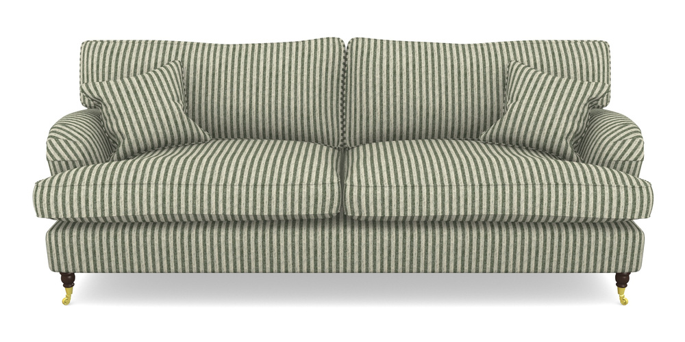 Product photograph of Alwinton 4 Seater Sofa In Cloth 22 - Pinstripe - Courgette from Sofas and Stuff Limited