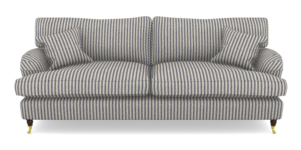 Product photograph of Alwinton 4 Seater Sofa In Cloth 22 - Pinstripe - Deep Water from Sofas and Stuff Limited
