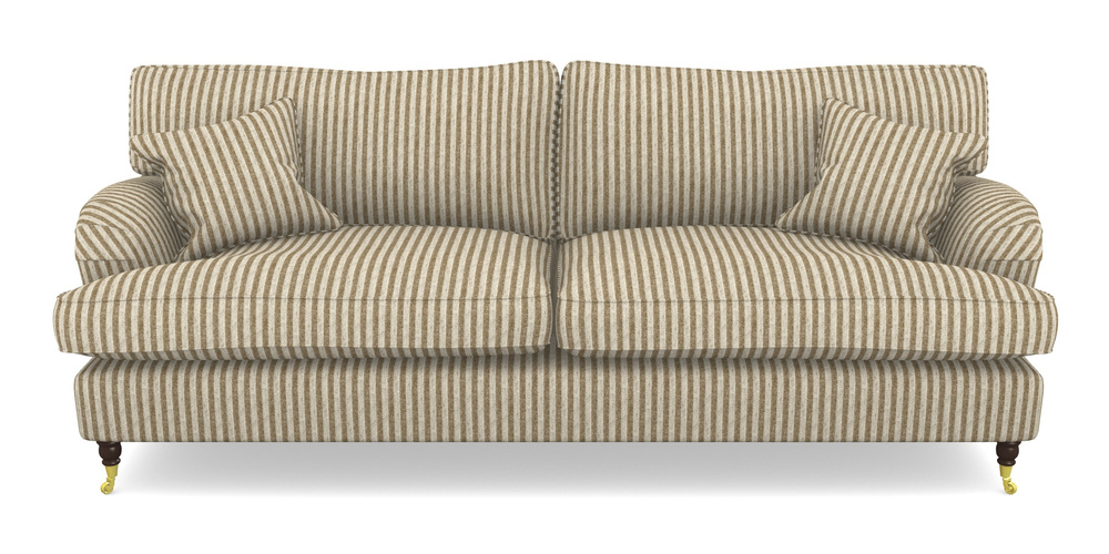 Product photograph of Alwinton 4 Seater Sofa In Cloth 22 - Pinstripe - Fallen Leaf from Sofas and Stuff Limited