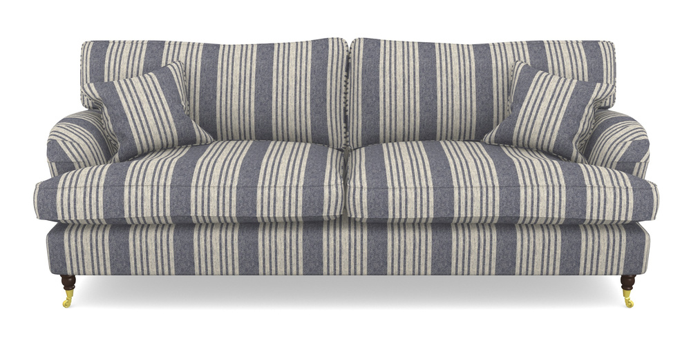 Product photograph of Alwinton 4 Seater Sofa In Cloth 22 - Bayadere - Deep Water from Sofas and Stuff Limited