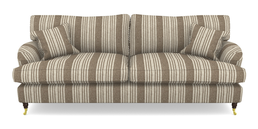 Product photograph of Alwinton 4 Seater Sofa In Cloth 22 - Bayadere - Peat from Sofas and Stuff Limited