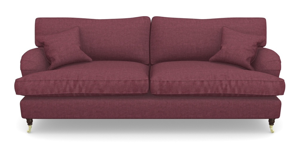 Product photograph of Alwinton 4 Seater Sofa In Easy Clean Plain - Chianti from Sofas and Stuff Limited