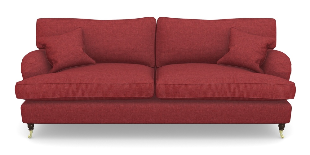 Product photograph of Alwinton 4 Seater Sofa In Easy Clean Plain - Claret from Sofas and Stuff Limited